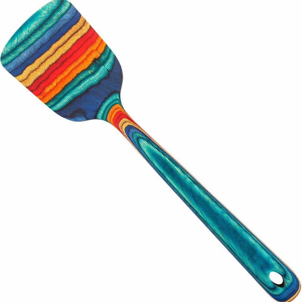 Baltique Montego Bay Collection 12-1/2" Wooden Spatula, Safe for Nonstick